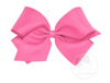 Wee Ones Mini King Classic Hair Bow - Plain Wrap-Clip - Available In 24 Colors - Little Jill & Co.