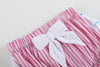 Pink Striped Whale Applique Top and Bloomer Set
