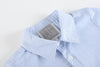 Light Blue Striped Short Sleeve Shirt