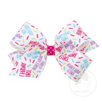Wee Ones Birthday Girl Bow (Multiple Sizes)