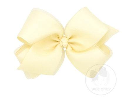 Wee Ones Huge Organza Overlay Bow (Multiple Colors) - Little Jill & Co.