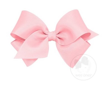 Wee Ones Small Classic Hair Bow - Plain Wrap-Clip - Available In 24 Colors - Little Jill & Co.