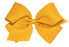 Wee Ones King Classic Hair Bow - Plain Wrap-Clip - Available In 14 Colors