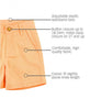 Rugged Butts Melon Lightweight Chino Shorts